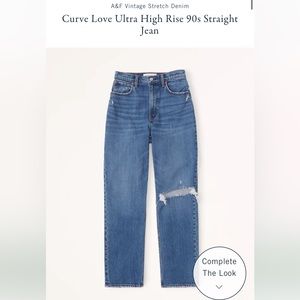 Curve Love Ultra High Rise 90s Straight Jean